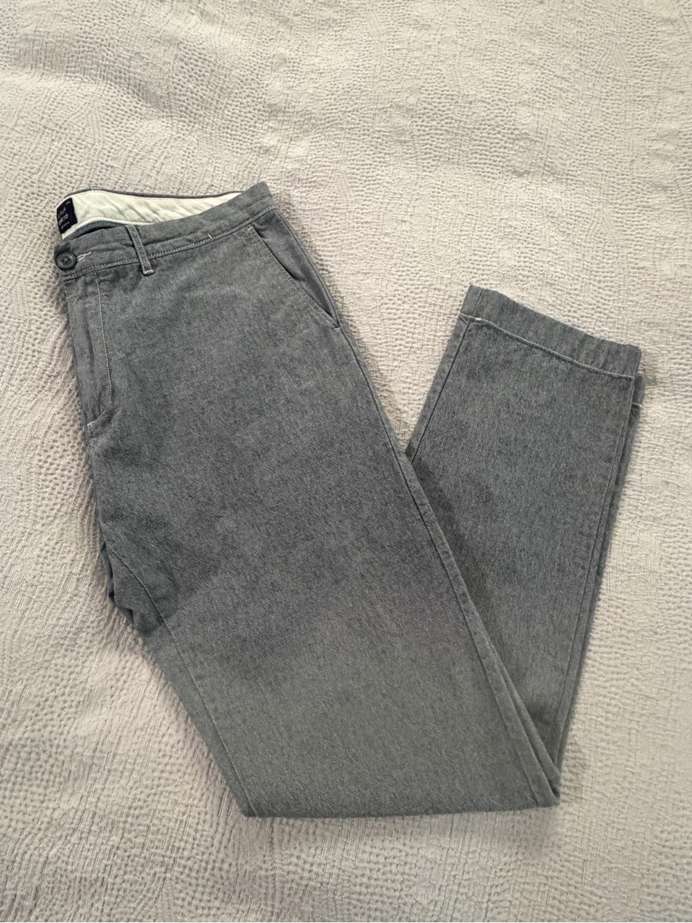 Men's Gray Casual Tapered Pants